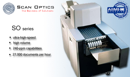 The new SO Series Scanners now offer ultra-high-speed, high volume, 240-ppm capabilities at an incredibily low, low end-user price! With a rated throughput of 27,000 documents per hour, the SO Series is simply the fastest, high volume scanner available, at the lowest price!