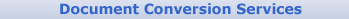Document Conversion Services