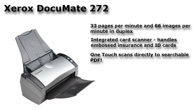 The DocuMate 272 is the price and performance leader in its category. It also includes a powerful suite of applications that improve image quality, OCR accuracy, and document management.