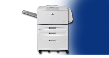HP LaserJet 9050n and 9050dn printers yield fast file throughput for all your document production needs.