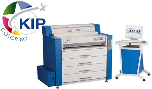 KIP Color 80 print, copy, scan system 