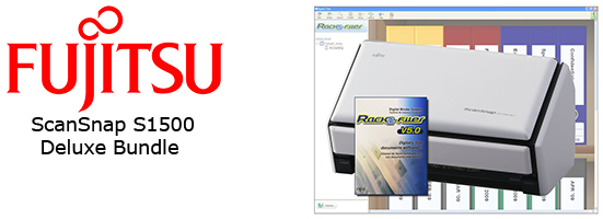 Fujitsu ScanSnap S1500 Deluxe Bundle Instant PDF Sheet-Fed Scanner